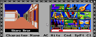 Amiga game play animation from The Bard's Tale